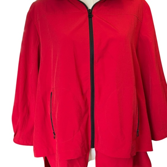 Chicos Red Zenergy Jacket XL Lightweight Travel Workout - Picture 1 of 8